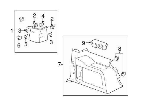 Escalade INTERIOR TRIM - QUARTER PANELS 2