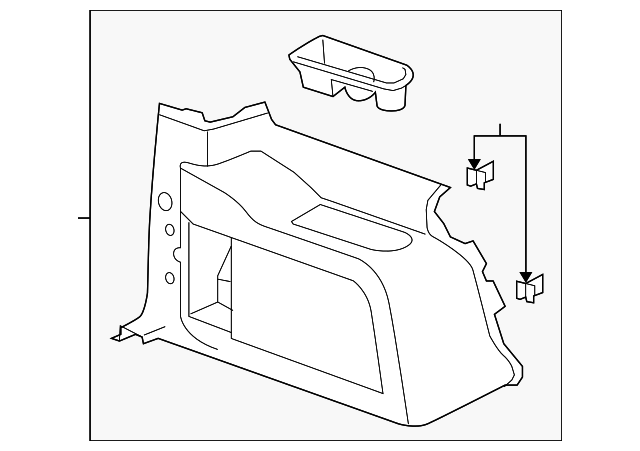 20986764 Деталь LOWER QTR TRIM, LEFT