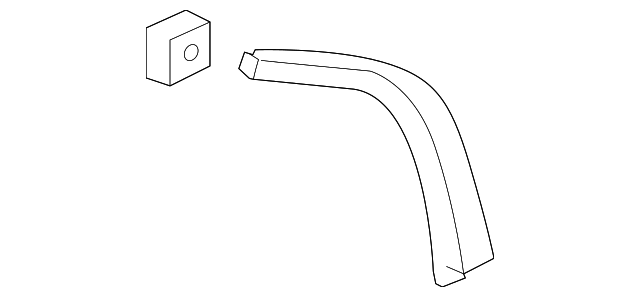 15864015 Деталь REAR MOLDING, LEFT