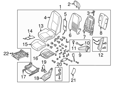 Sprinter 2500 DRIVER SEAT COMPONENTS