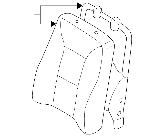 87600-2Z371 Деталь SEAT BACK ASSY