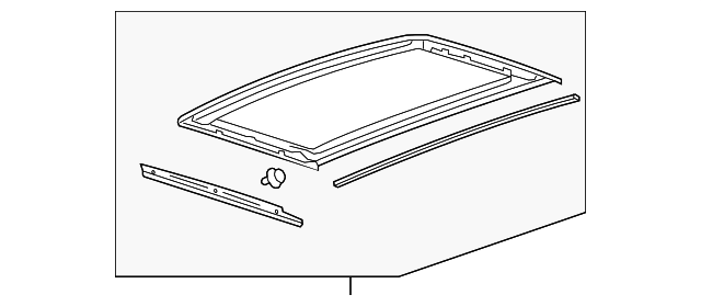 25842117 Деталь SUNROOF GLASS