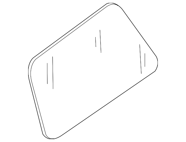 83341-7S00C Деталь QUARTER GLASS, LEFT