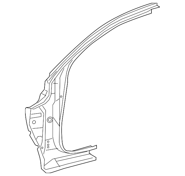 61131-04070 Деталь HINGE PILLAR, RIGHT