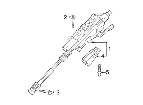 Cooper STEERING COLUMN ASSEMBLY