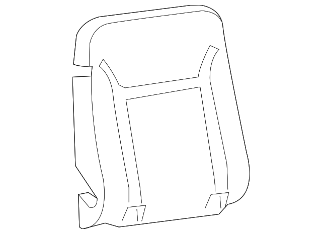 89041353 SEAT BACK PAD, RIGHT