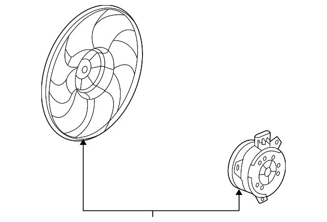 22747157 FAN & MOTOR, LEFT