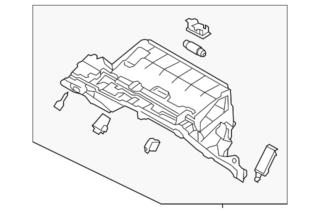 84540-3RAA0GVF Деталь GLOVE BOX FRAME