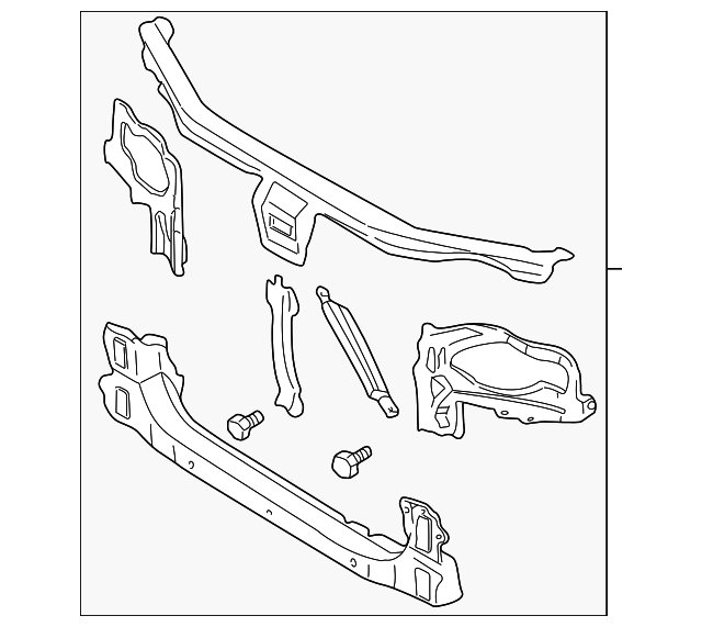 625005Y501 RADIATOR SUPPORT