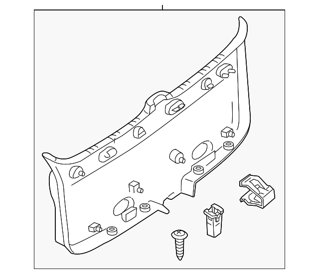 8L8Z-7846404-AA Деталь LIFT GATE TRIM