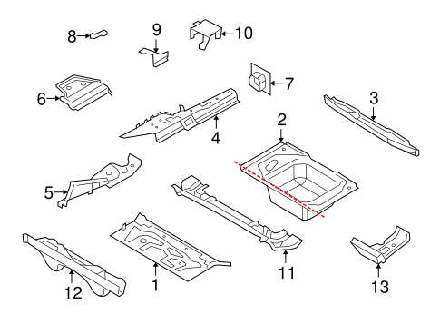 Z4 REAR FLOOR & RAILS