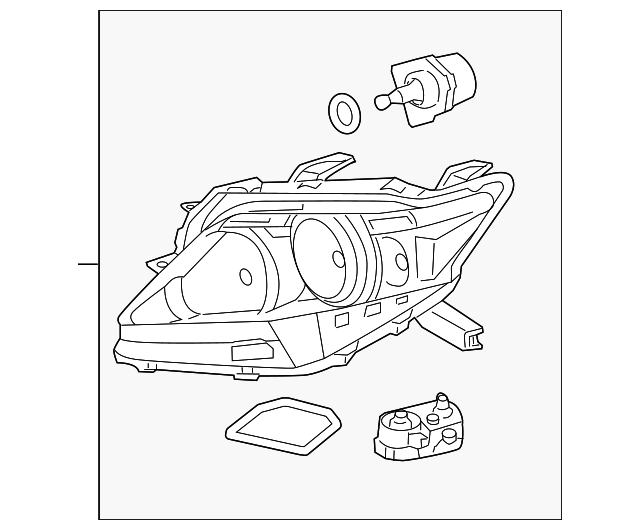 81185-48691 HEADLAMP, LEFT