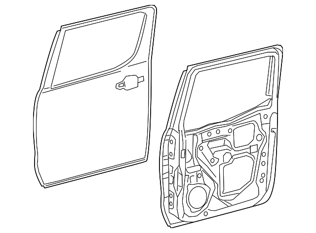 67004-04120 Деталь DOOR SHELL, LEFT