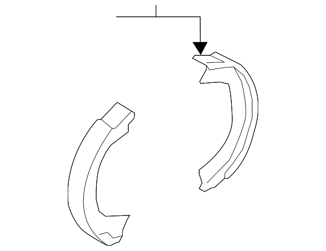 58305-3MA03 Деталь PARK BRAKE SHOES