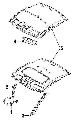 MX-6 INTERIOR TRIM - ROOF