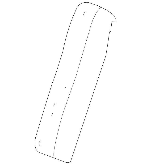 88991687 Деталь SEAT BACK PAD, LEFT
