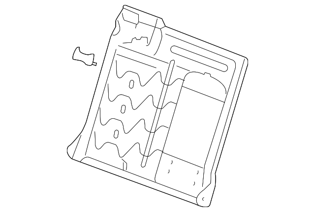 88991693 Деталь SEAT BACK FRAME, RIGHT