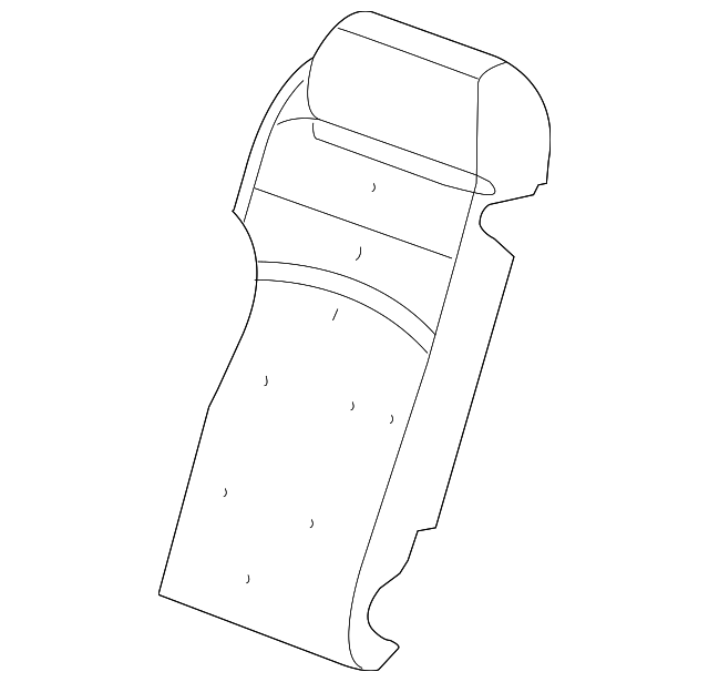 88991689 Деталь SEAT BACK PAD, LEFT