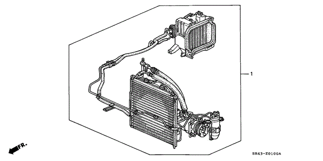 BODY / AIR CONDITIONING/KIT for 1992 Honda CIVIC SEDAN #1