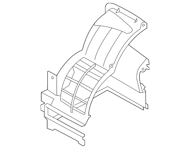 97123-1M000 Деталь HEATER CASE, LEFT