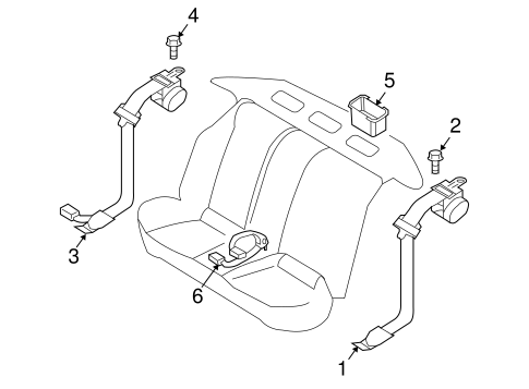 Altima REAR SEAT BELTS