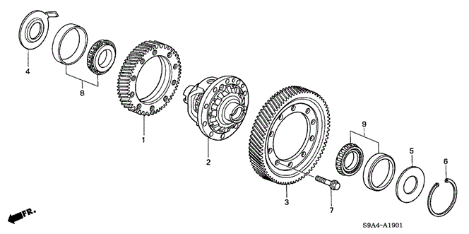 CR-V AT DIFFERENTIAL (4WD) (5AT)