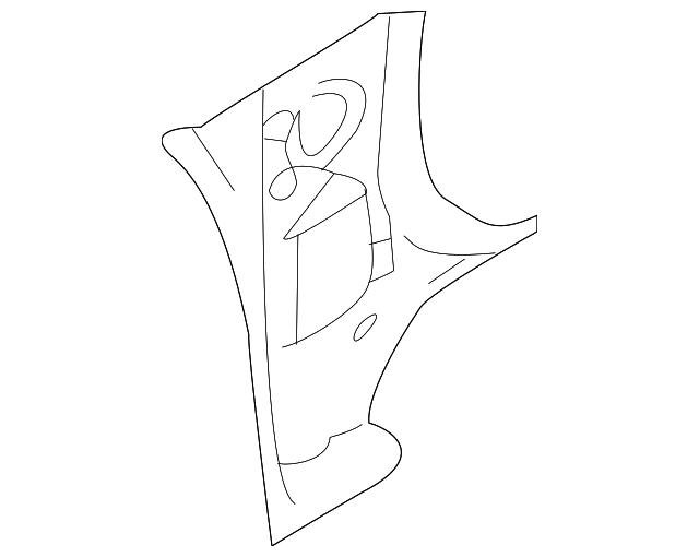 51150FG0609P Деталь LOWER PILLAR, RIGHT