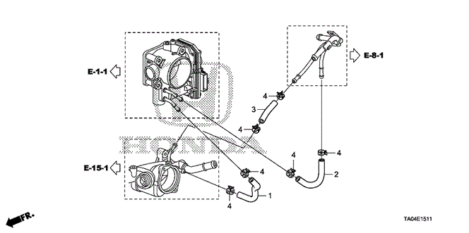 ENGINE/WATER HOSE (V6) for 2009 Honda ACCORD SEDAN #1
