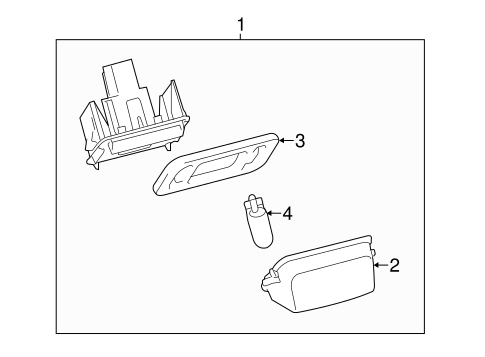 Yaris LICENSE LAMPS