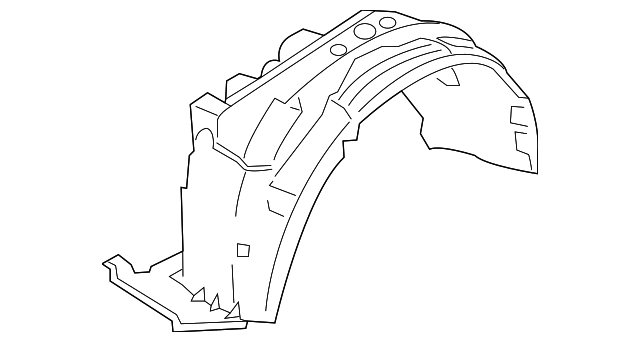 86812-3E001 Деталь FENDER LINER, RIGHT