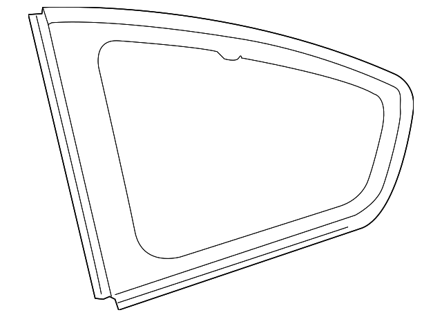 62710-21210 Деталь QUARTER GLASS, RIGHT