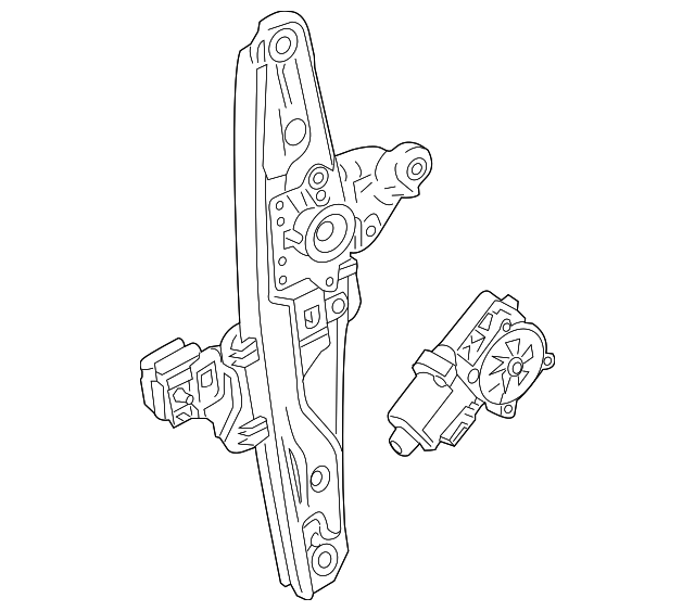 22914588 Деталь WINDOW REGULATOR, LEFT