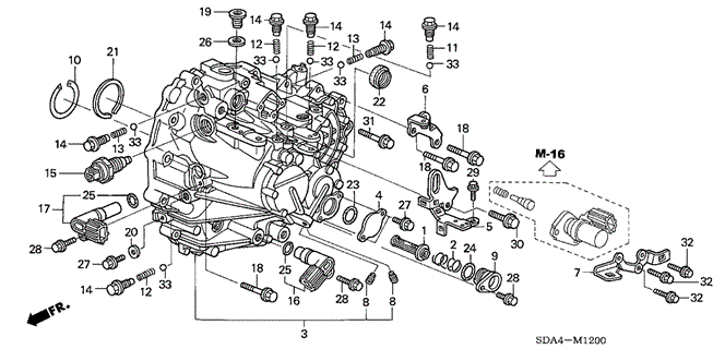 ACCORD SEDAN MT TRANSMISSION CASE (V6)