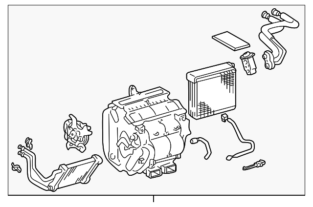 87050-07101 AC & HEATER ASSY