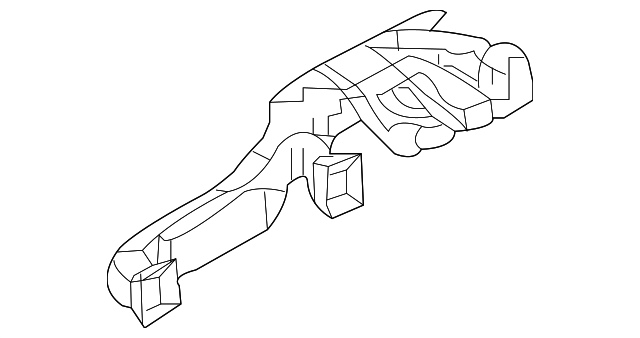68004923AA Деталь FRONT DUCT, LEFT
