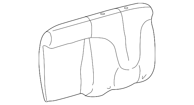 88976349 SEAT BACK COVER, LEFT