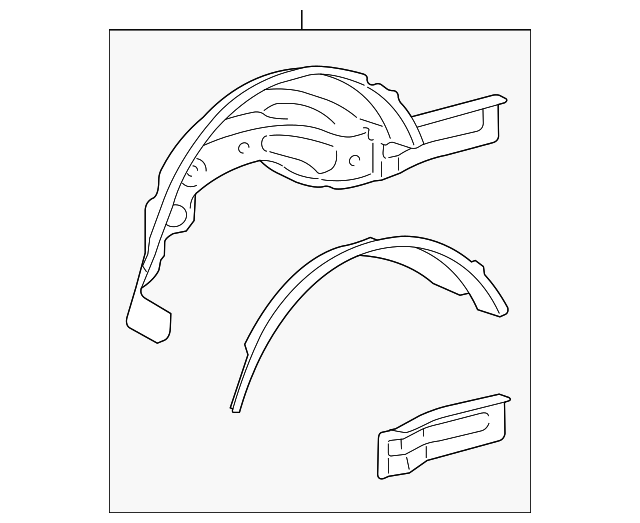 230-610-05-26 Деталь OUTER WHEELHOUSE, LEFT