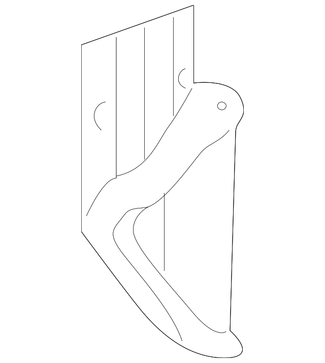 55077109AC BUMPER MOUNT BRACKET, LEFT