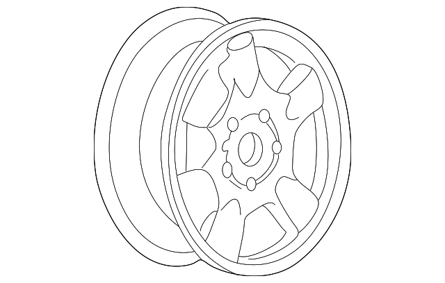9592953 Деталь WHEEL, ALLOY