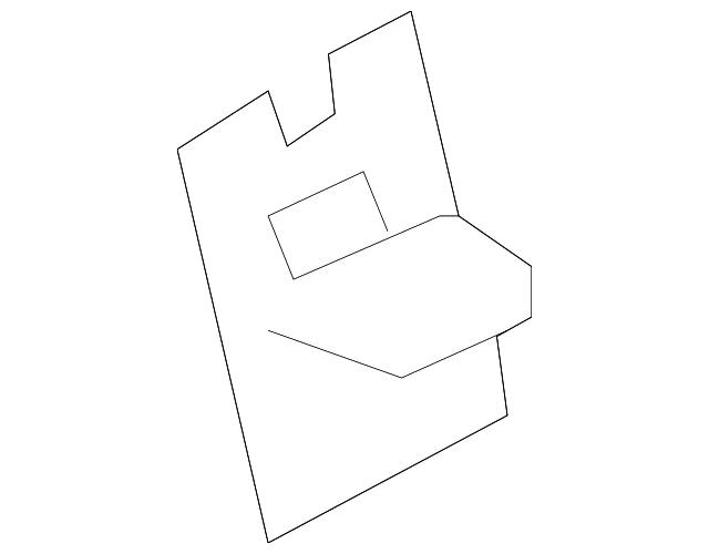 64133CA010 Деталь SEAT BACK FRAME HOOK, LEFT