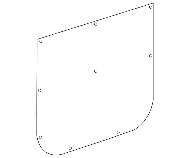 90673709717J69 Деталь LOWER TRIM PANEL, LEFT