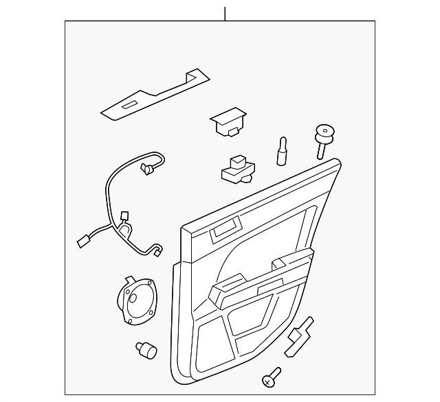 15905925 Деталь DOOR TRIM PANEL, LEFT