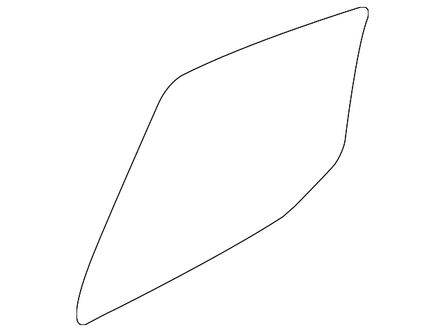 8454675KA0 Деталь MOVEABLE GLASS, LEFT