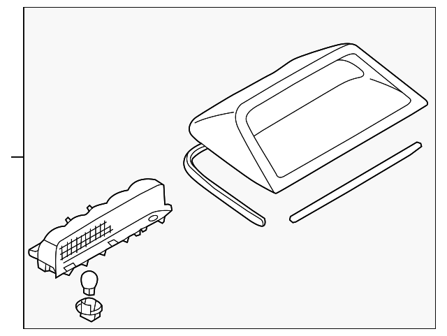 TC8651580B80 Деталь HIGH MOUNT LAMP