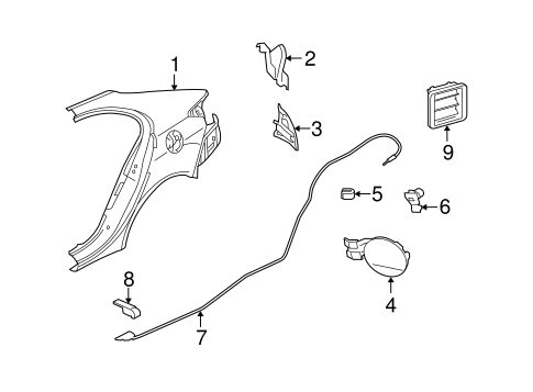 Lancer QUARTER PANEL & COMPONENTS