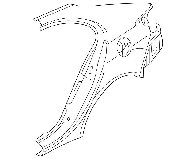 5301D040 Деталь QUARTER PANEL, RIGHT