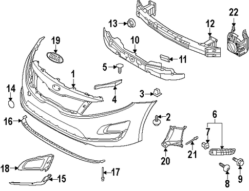 Optima BUMPER & COMPONENTS