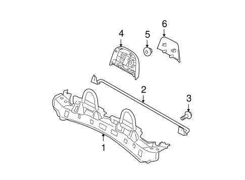 Solara ROLL BAR & HEADREST ASSEMBLY