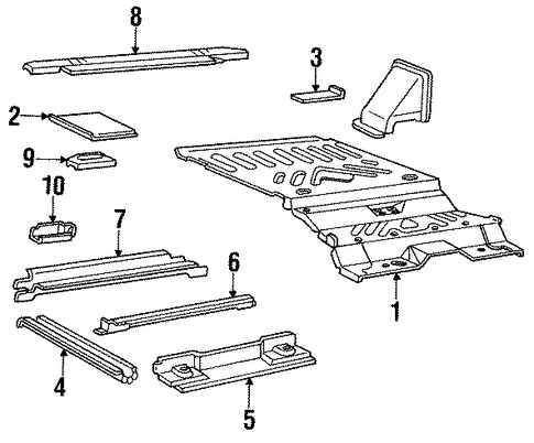 Navajo REAR FLOOR & RAILS