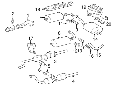 G500 EXHAUST COMPONENTS